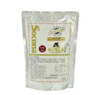 SOCONA绵绵冰雪粉1KG 商用刨冰机专用冰砖粉芒果抹茶味绵绵冰粉