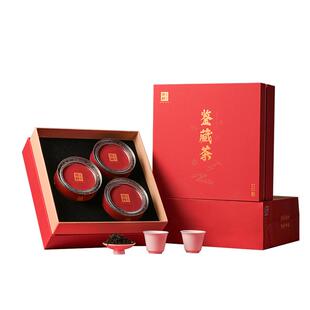 顶峰九曲红梅茶杭州特产龙井红茶叶送礼长辈特级小罐礼盒装正宗