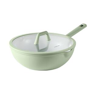 卡罗特不粘锅炒锅家用钛陶瓷炒菜锅燃气灶电磁炉专用锅平底锅煎锅