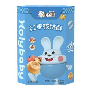 好立美健康小孩子红枣猕猴桃酥1盒装营养非饼干零食磨牙食品