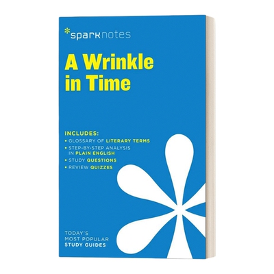 英文原版 Wrinkle in Time SparkNotes Literature Guide 文学导读系列 时间的皱纹 英文版 进口英语原版书籍