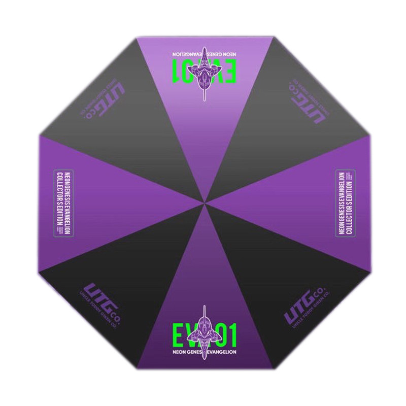 EVA新世纪福音战士联名UTG，初号机配色7色发光直柄雨伞