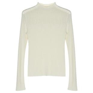 Lavinia早秋新款通勤气质半高领蕾丝拼接针织衫毛衣女V47Z118