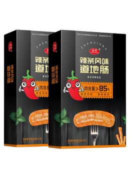 珍享辣条肉肠空气炸锅肉香味十足