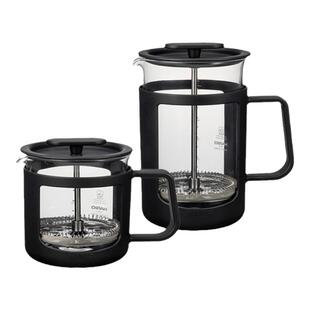 HARIO日本法压壶咖啡壶耐热玻璃带滤网过滤杯家用滤压茶壶CPU