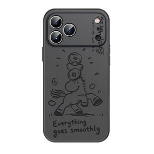 适用苹果17promax手机壳新款iphone17外壳15pro系列16小羊皮14plus马年保护套Air全包13高级男11pm爆款12超火