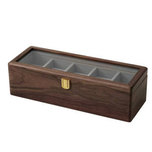 黑胡桃木手表收纳盒高档精致家用送男士实木装腕表收藏展示盒子