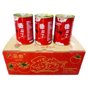内蒙古巴盟番茄丁罐头乌兰布和沙漠去皮西红柿丁块小番茄2025原产