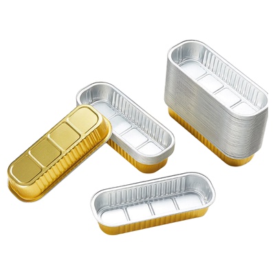 锡纸盒空气炸锅烤榴莲红薯锡纸盘烤箱烘烤可重复家用长方形锡纸碗