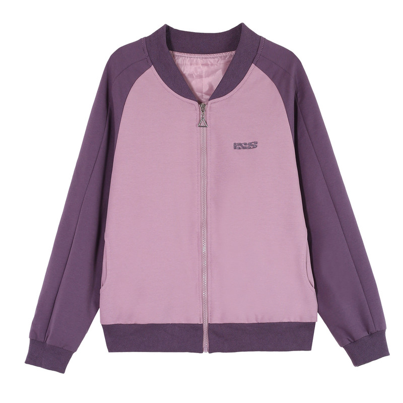 撞色棒球服女款春秋季夹克外套