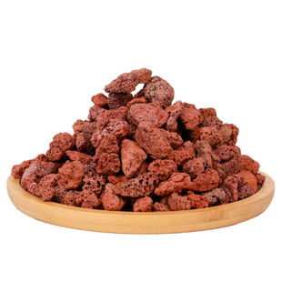 天然火山石鱼缸专用底砂造景装饰原生水族铺底专用颗粒红火山岩