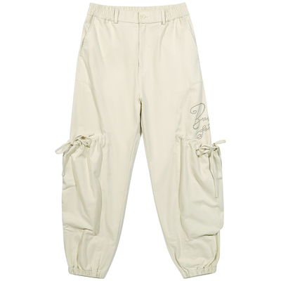 GUUKA美式大口袋工装束脚裤