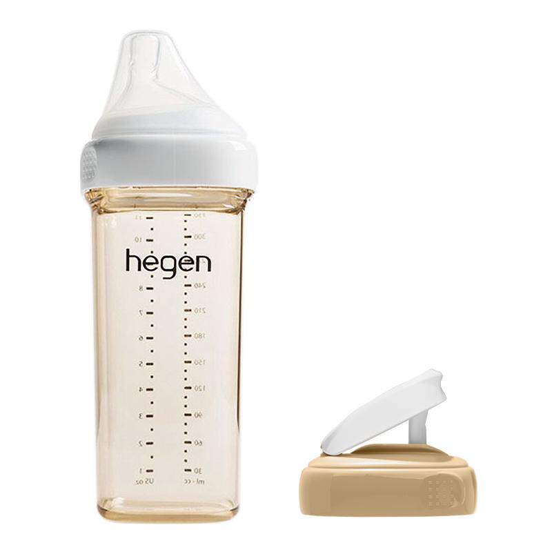 Hegen海格恩奶瓶6个月以上宝宝防胀气防呛PPSU奶瓶宽口径奶瓶组合
