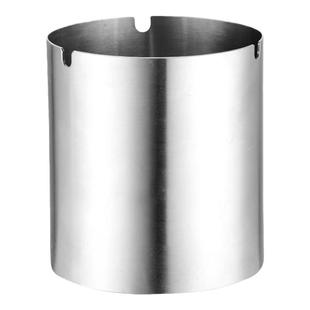 不锈钢加厚烟灰缸创意大号烟缸酒吧清吧个性烟盅KTV网吧金属防风