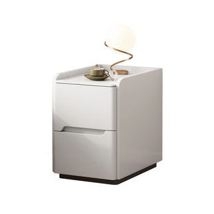 全实木烤漆迷你小型卧室免安装床头柜卧室简约现代超窄床边储物柜