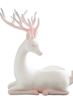 米子家居福鹿收纳摆件新中式客厅