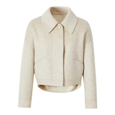 标记短款毛呢外套indicia