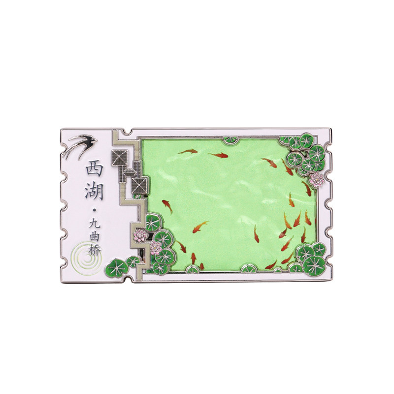 新款西湖非遗文创金属冰箱贴