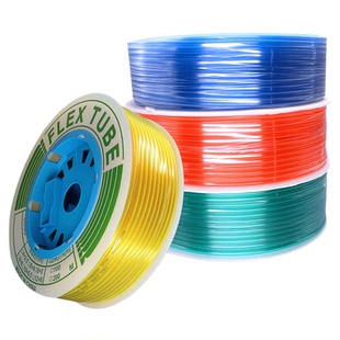 PU气管透明红蓝绿软管整卷4/6/8/10/12mm空压机高压管耐高温彩色