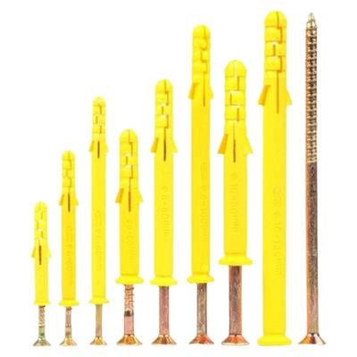 塑料膨胀钉小黄鱼螺丝管美固钉