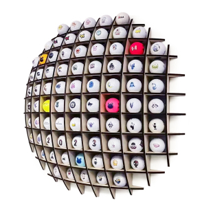 高尔夫球展示架高尔夫球架签名球收藏收纳陈列柜GOLF球房装饰挂墙