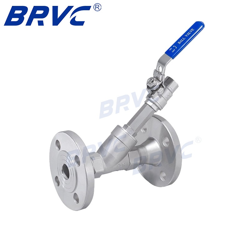 不锈钢法兰Y型过滤器 PN55高压内螺纹过滤器GL41W滤网管道过滤器