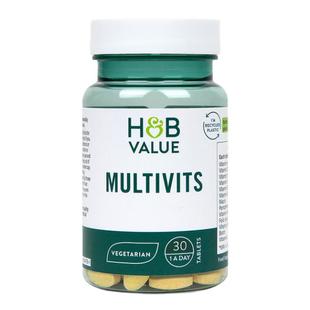 27年2月英国HB荷柏瑞多维多种维生素片Value系列复合维生素片30片