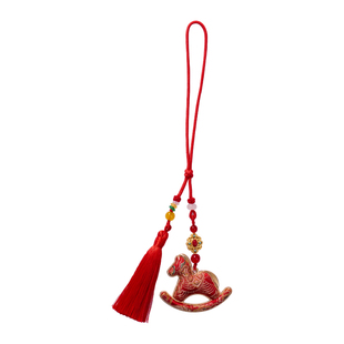 新年春节元宵马年非遗宋锦摇摇马挂件手工diy材料包装饰团建活动