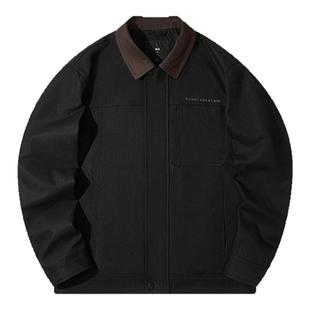 海澜之家三体·不要回答金句翻领夹克25秋新工装撞色巴恩风外套男