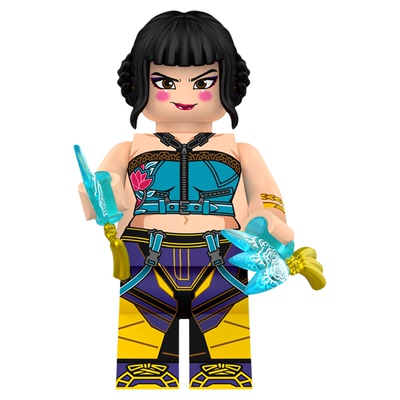 中国积木猎魔女团米拉玩偶小人仔