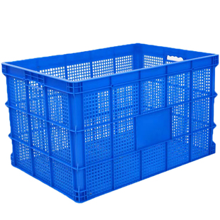 加厚塑料框周转筐长方形镂空胶筐服装框子大号带轮箩筐快递收纳箱