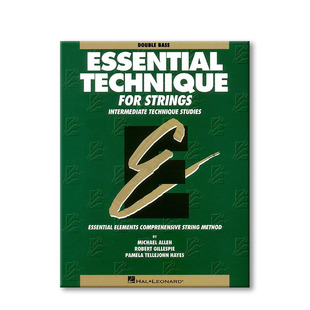 弦乐的基本要素 低音提琴教材 原创 海伦德原版乐谱书 Essential Technique for Strings Original Series Double Bass HL00868007