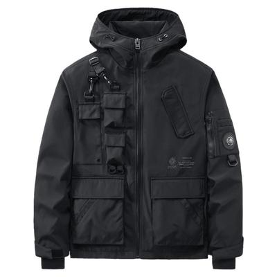 VIP多口袋机能外套连帽风衣夹克