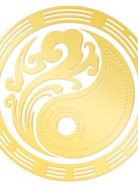 窗户专用隐形八卦贴八卦镜家用九宫平面镜反光的八挂凹凸镜子摆件