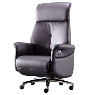 老板椅可躺电动真皮大班椅电脑椅家用简约舒适办公椅牛皮总裁椅子