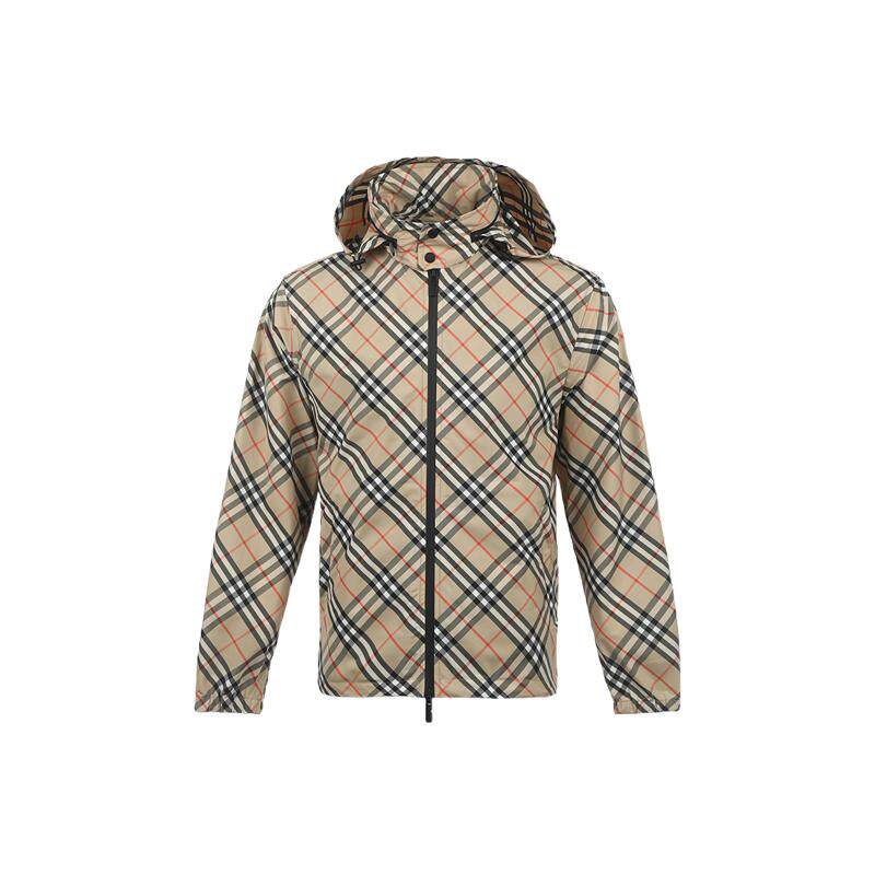 【自营】BURBERRY/博柏利男士26年春夏格纹夹克男款宽松休闲外套