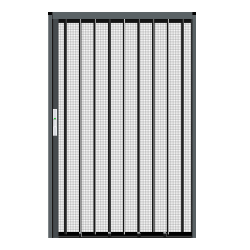 极窄平网金刚网纱门折叠入户隐形防蚊铝合金推拉式防盗猫狗鼠精钢