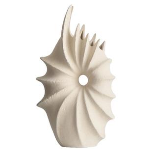 意式轻奢黑白现代海螺花器样板间电视柜玄关家居装饰品花瓶摆件