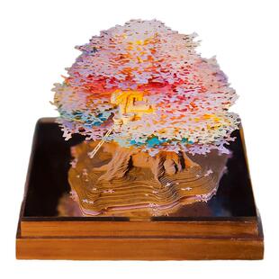 3D立体便签2026日历全景可撕林间树居树屋带灯唯美送男女生日礼物