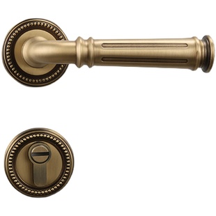 意大利OLRVLI复古青古铜色静音门锁室内美式欧式法式古铜磁吸门锁