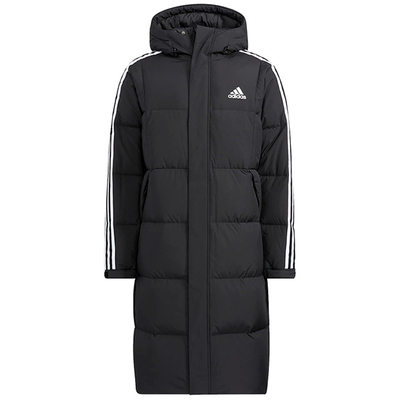 阿迪达斯adidas羽绒服中长款防风