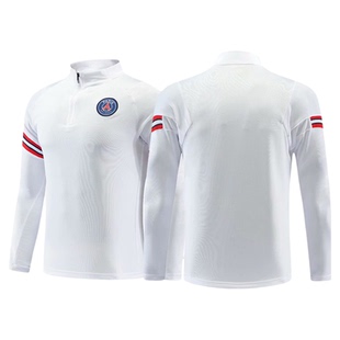 巴黎圣日耳曼球衣秋冬季足球训练服长袖套装男定制梅西出场服外套