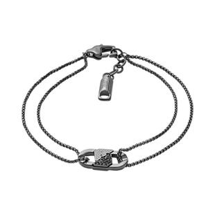 【新年礼物】EMPORIO ARMANI/阿玛尼春夏男士互锁双层盒链手链