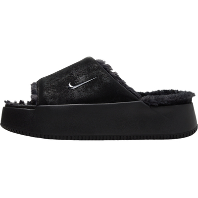 Nike/耐克官方正品Calm Elevation Fur女士厚底拖鞋HV8560-001