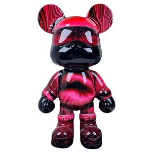 暴力熊摆件存钱罐现代创意卡通轻奢小众高级感直播间网红装饰品