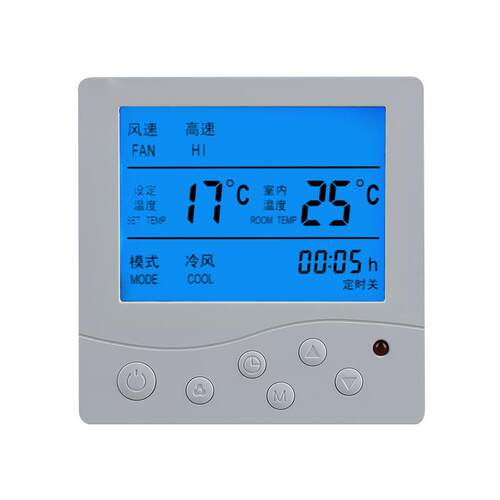 伊莱科中央空调面板控制器水暖电地暖温控器水冷风机盘管智能开关