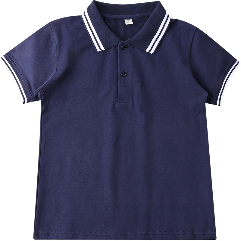 中小学生夏季POLO衫纯棉短袖T恤
