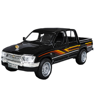 丰田海拉克斯锌铝合金皮卡车越野仿真回力小汽车模型男孩货车玩具