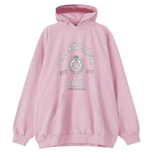 Balenciaga巴黎世家 女士宽松连帽长袖卫衣 697879 TMV99