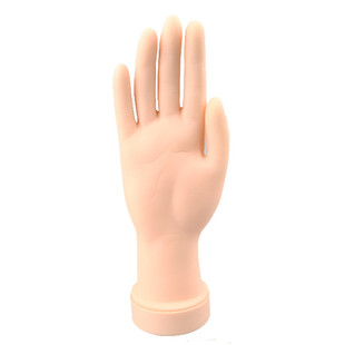 美甲假手橡胶模型初学者假指甲支架插甲片练习仿真手模手指可弯曲